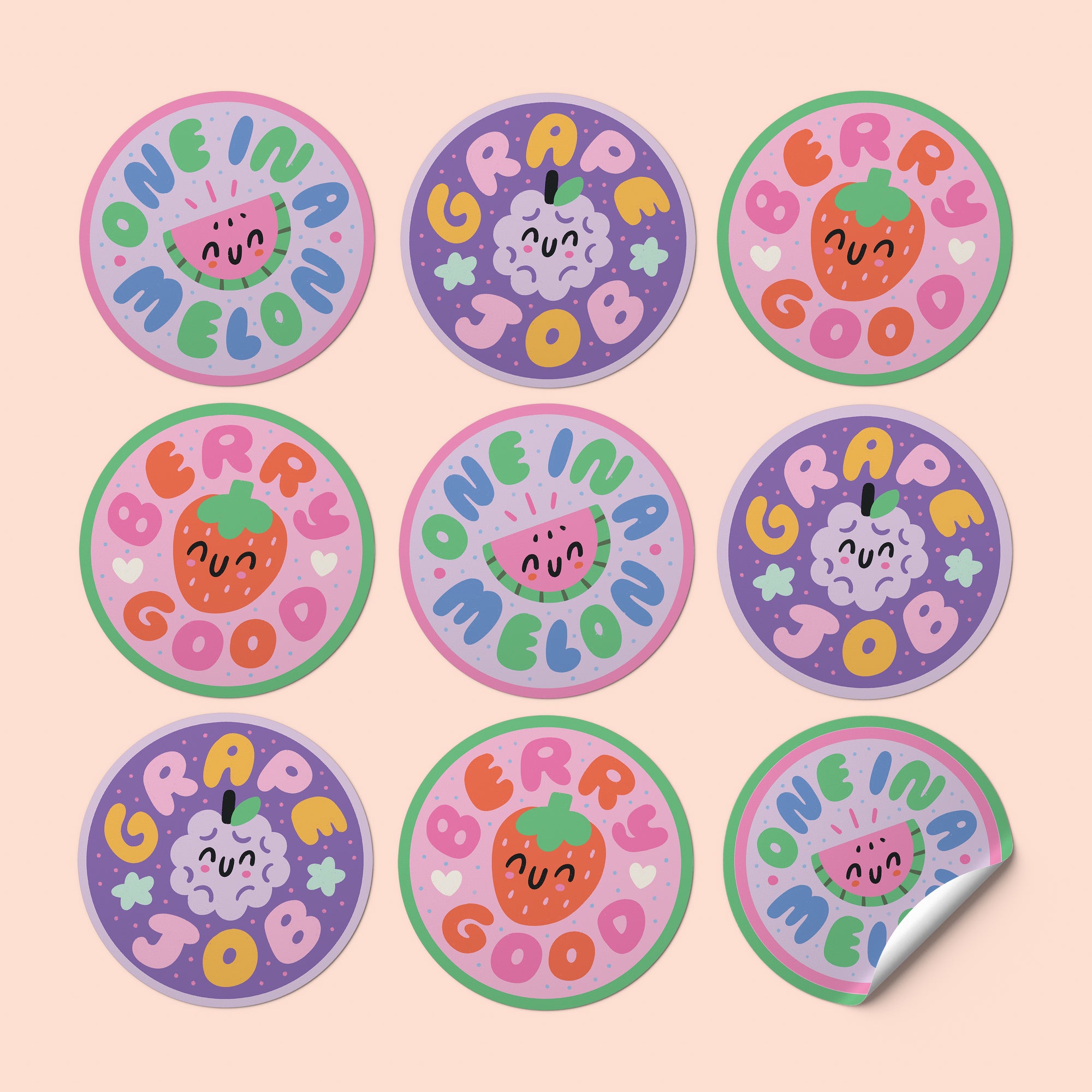 Punny Sticker Set