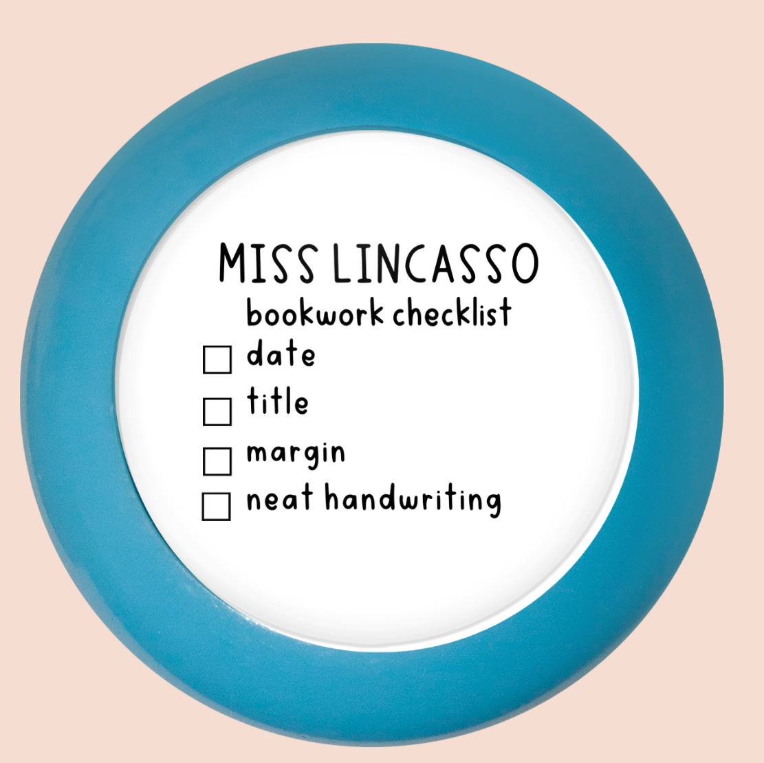 Bookwork Checklist Stamp