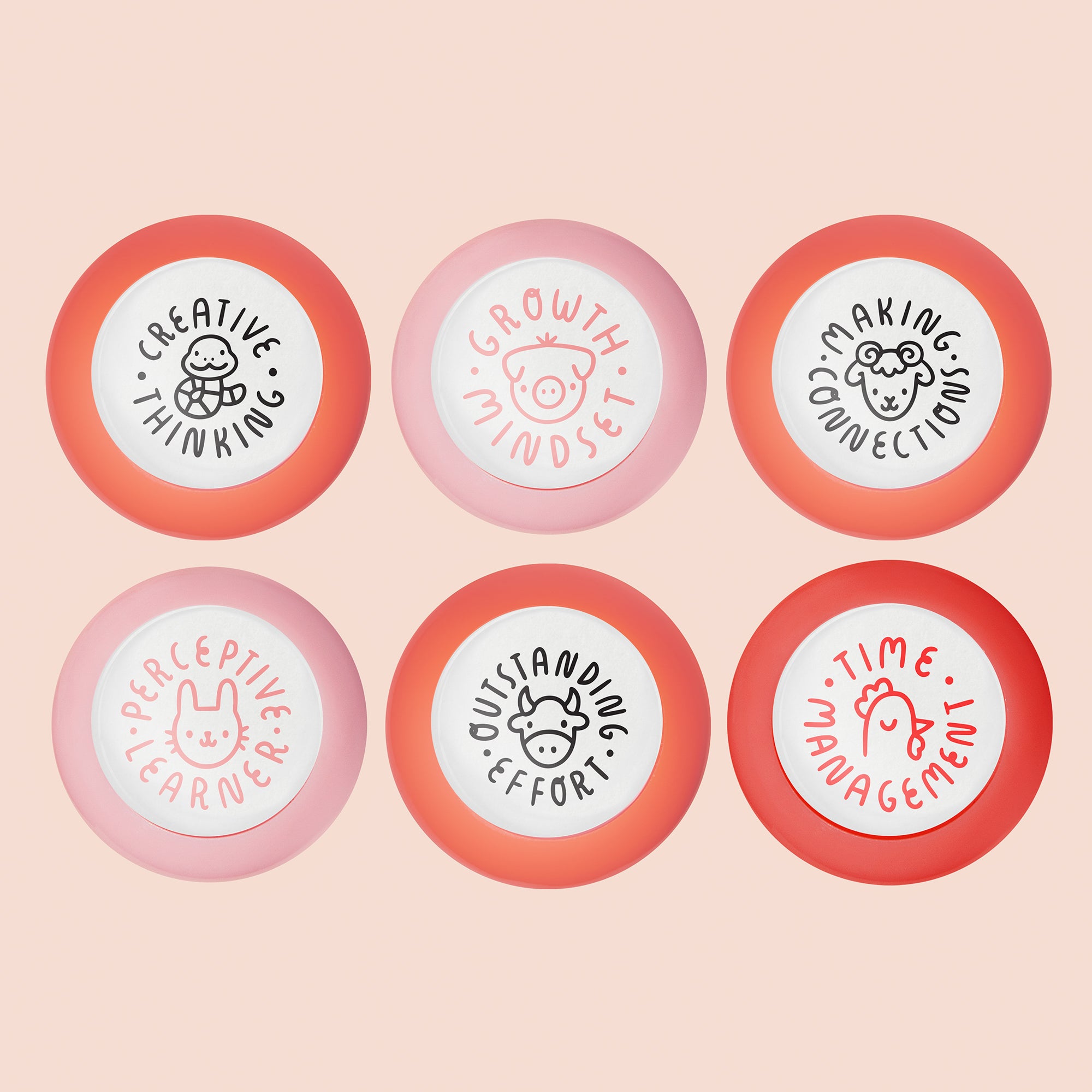 Yin Animal Zodiac Stamp Set
