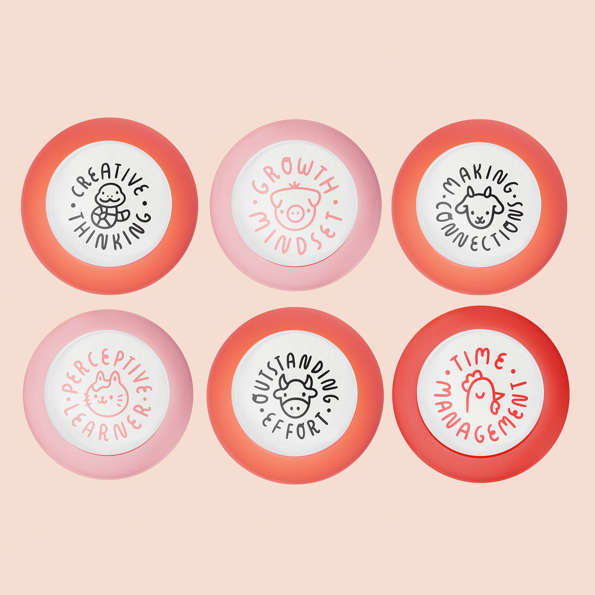 Yin Animal Zodiac Stamp Set