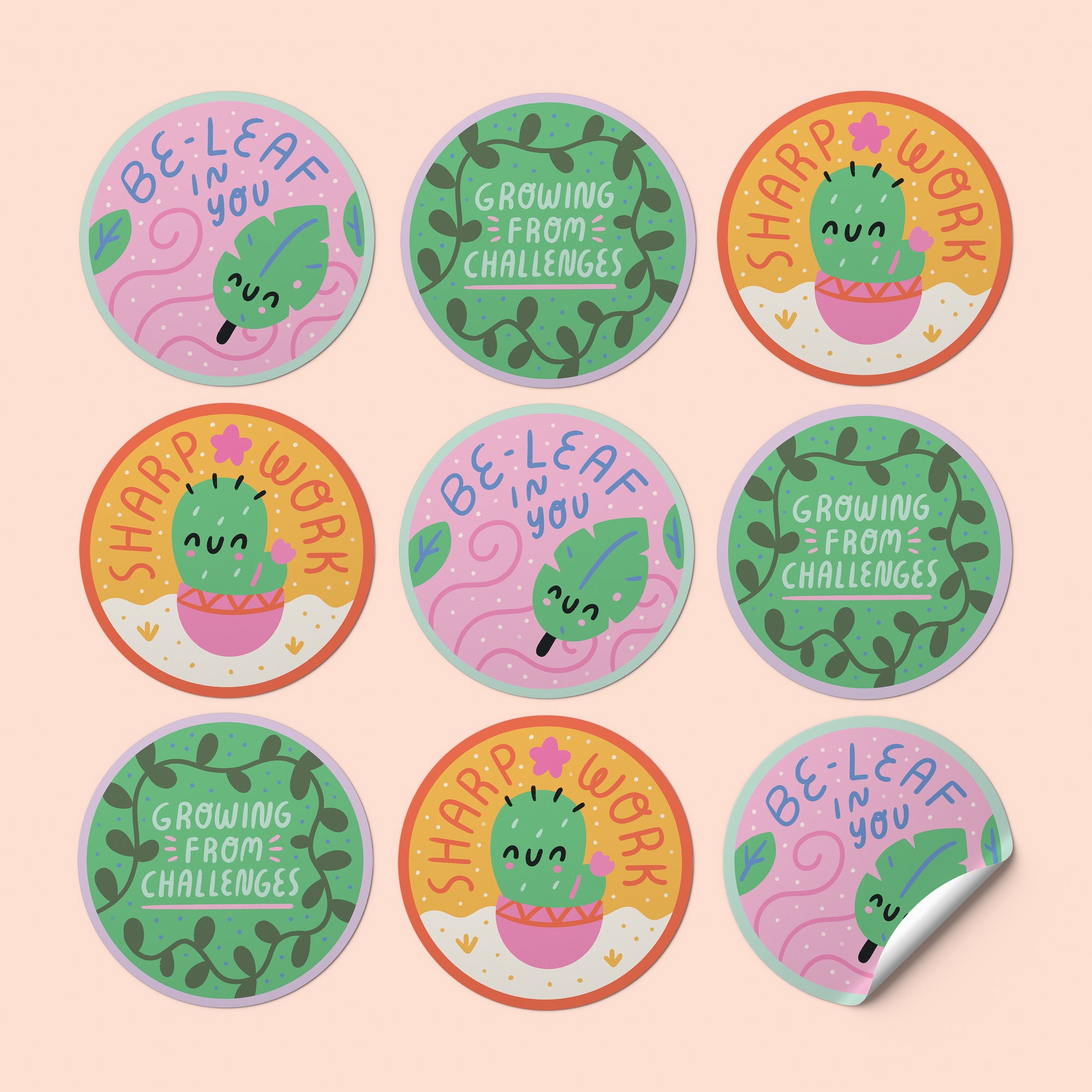 Punny Sticker Set