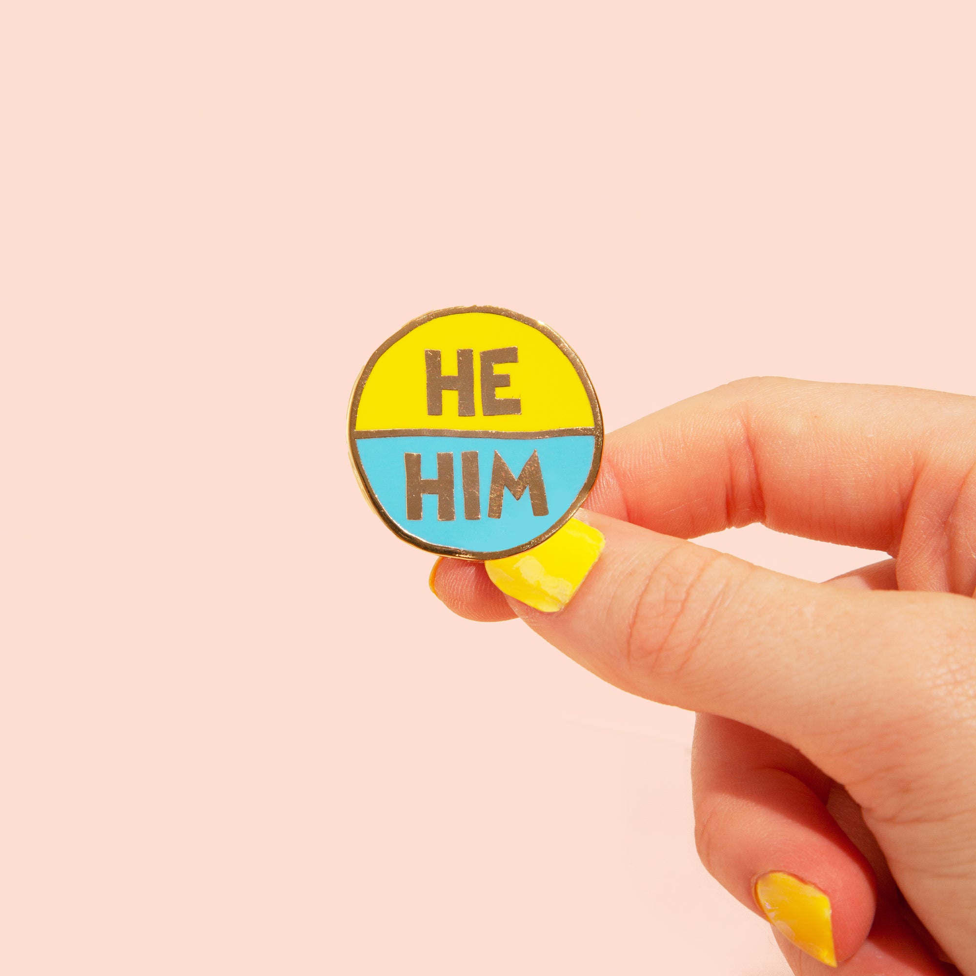 He/Him Pin