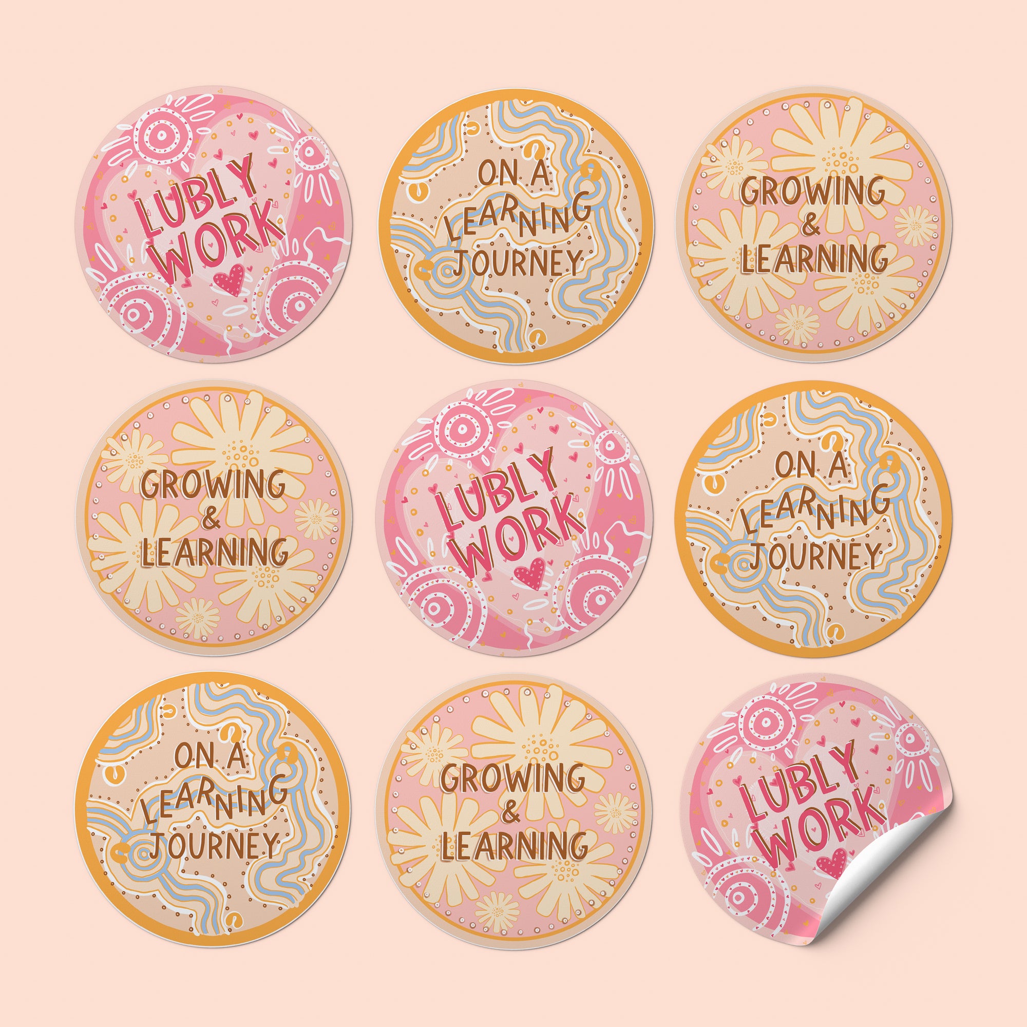 Aboriginal Journey Stickers